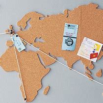 Image result for World Map Cork Board