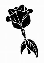 Image result for Single Rose Silhouette