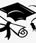 Image result for Graduation Hat Clip Art Black and White