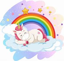 Image result for Cute Unicorn with Rainbow