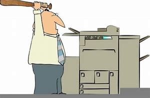 Image result for Live Broken Printer Cartoon