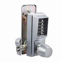 Image result for Push Button Lock On Door