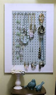 Image result for Pegboard Jewelry Organizer
