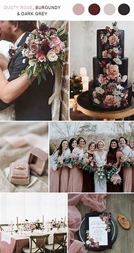 Image result for Rose Gold and Gray Wedding