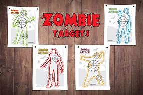 Image result for Pistol Shooting Targets Zombie