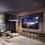 Image result for Modern Wall Mount TV Setup