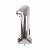 Image result for Silver Number Balloons