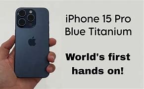 Image result for iPhone 15 Pro Blue Titanium Unboxing Winter Blue Image