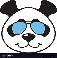 Image result for Panda Head with Sunglasses Clip Art