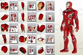 Image result for Iron Man Papercraft
