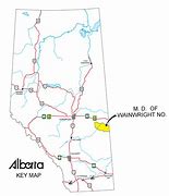 Image result for Wainwright Alberta Map