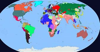 Image result for World Map Before WW1 with Flags