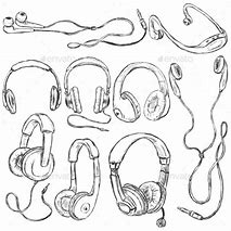 Image result for Over-Ear Headphones Sketch