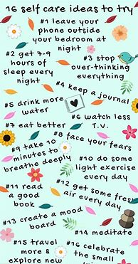 Image result for Ideas for Self Care Day
