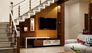 Image result for LED TV Under Stairs