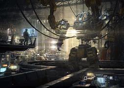 Image result for Futuristic Red Factory