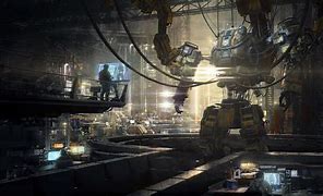 Image result for Robotic Factory Concept Art