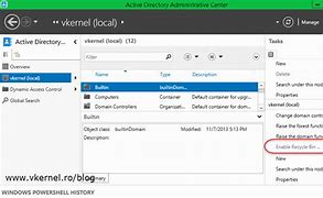 Image result for Active Directory Recycle Bin