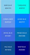 Image result for Cyan Color vs Baby Blue