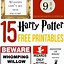 Image result for Free Printable Harry Potter Wanted Posters