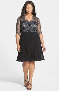 Image result for Plus Size Pleated Dresses