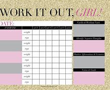 Image result for Weekly Workout Log Printable