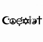 Image result for Religious Symbols Coexist