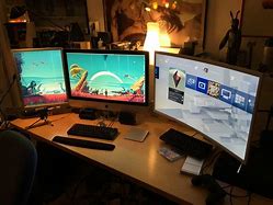 Image result for PS4 Gaming Desk Setup