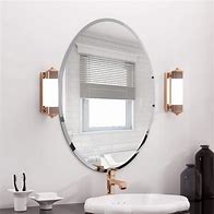 Image result for Frameless Beveled Glass Mirrors