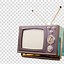 Image result for Old-Fashioned TV with Antenna Clip Art