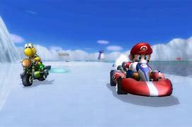 Image result for Mario Kart Wii Wario Swimming Bear Lake