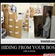 Image result for Hiding From Boss Meme