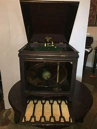 Image result for Pictures of Crank Up Edison Console Phonograph Players