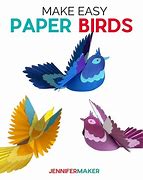 Image result for Printable 3D Paper Bird