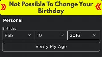 Image result for How to Change Under 13 Age in Roblox