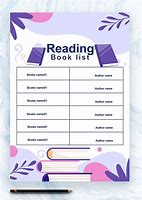 Image result for Book Reading Template