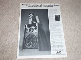 Image result for Vintage JVC Speaker Ad