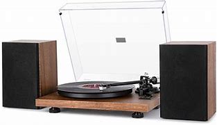 Image result for Record Player System with Speakers