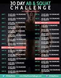 Image result for Beginner Squat and AB Challenge