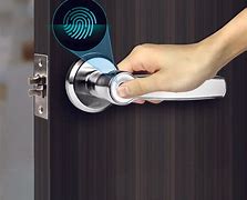 Image result for Smart Door Lock Big Fingerprint