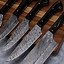 Image result for Custom Damascus Kitchen Knives