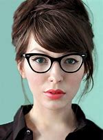 Image result for Cat Eye Glasses Round Face