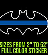 Image result for Thin Blue Line Batman Flag Vinyl Car Decal