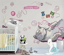 Image result for Cat Mural Wallpaper