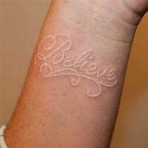 Image result for Tattoo in White Ink