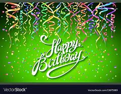 Image result for Happy Birthday Clip Art in Green