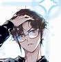 Image result for Sad Anime Boy with Glasses