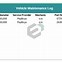 Image result for Fleet Vehicle Maintenance Log Template Excel
