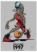 Image result for Cartoon Michael Jordan Flu Game