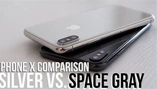 Image result for iPhone X Silver vs Space Gray